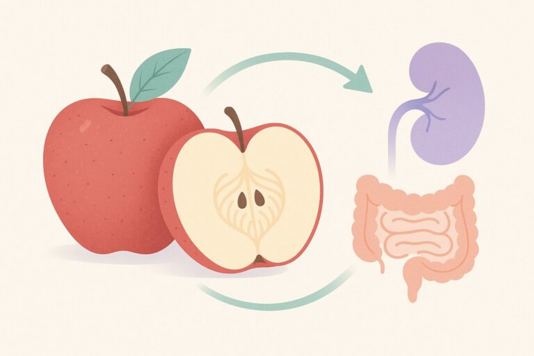 Apple Pectin & Kidney Toxin Clearance: The Gut–Kidney Axis